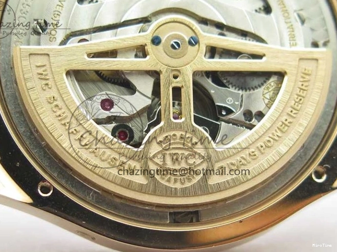 MIROTIME 0409 Compact Portugieser Perpetual Calendar IW503302 RG V9F 1:1 Best Edition White Dial on Brown Leather Strap A 7113